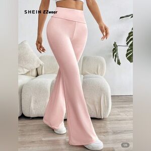 Pink & White Flared Yoga Pants Bundle